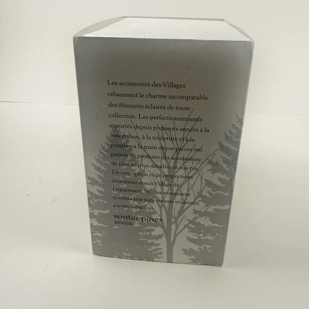 Department 56 Village Accessories Winter Pines Trees Christmas Set of 3 #4020261
